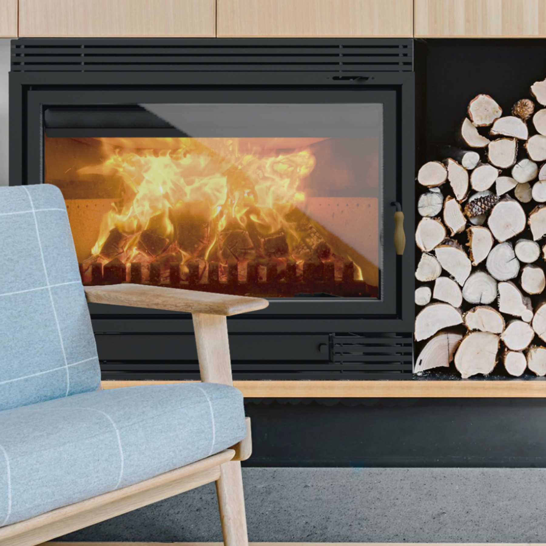 Chimenea a leña 850