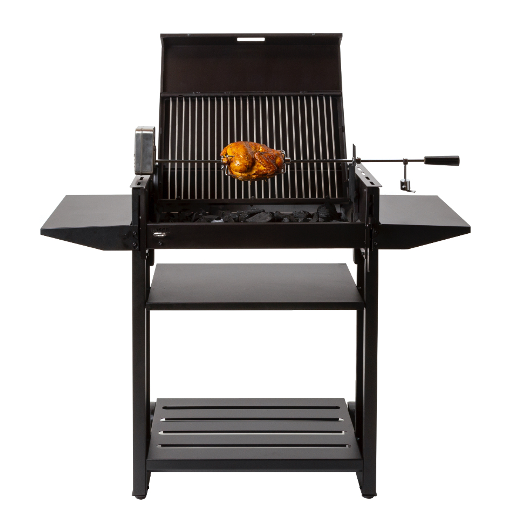 Parrilla a carbón Alerce Full Negra