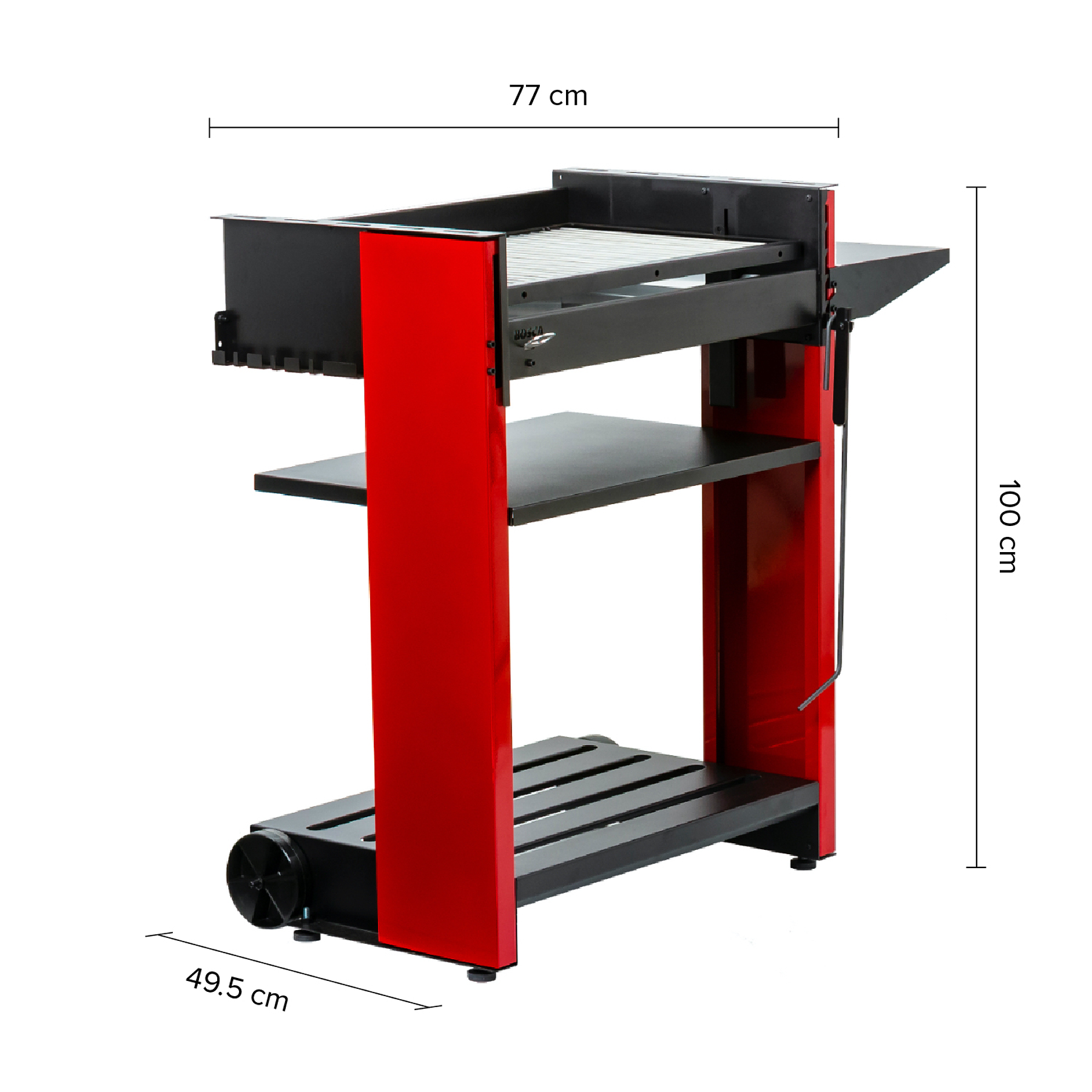 Parrilla a carbón Alerce Roja