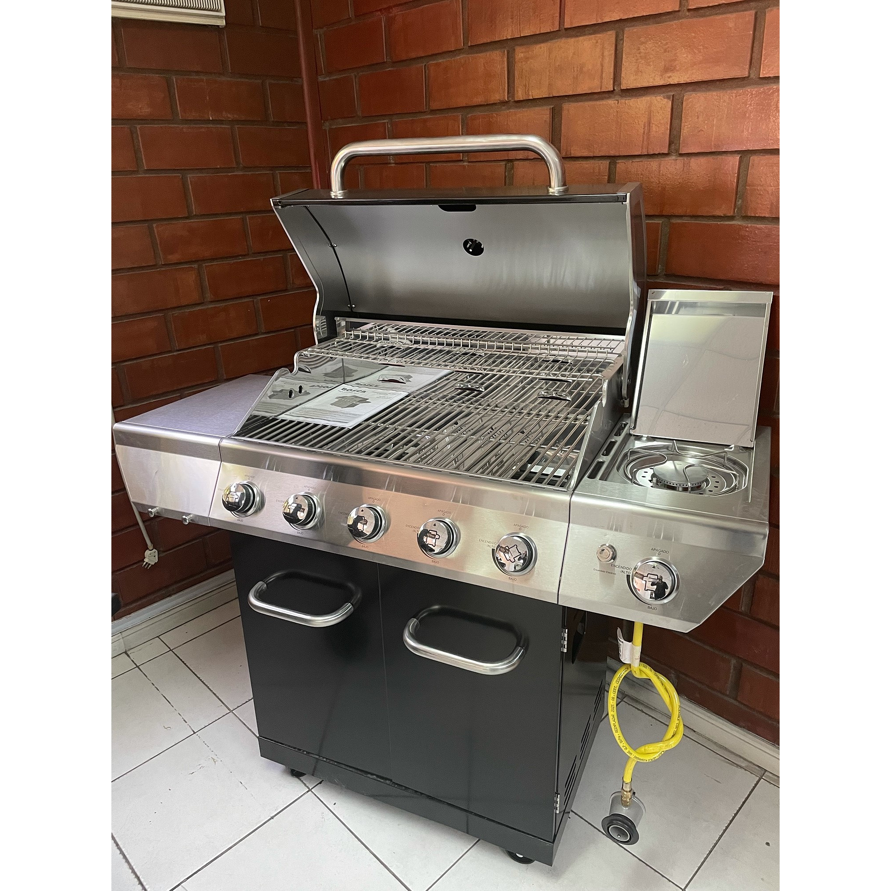 Parrilla a gas Black Premium 5Q+1 outlet 