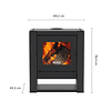 Estufa a leña Gold 500 Charcoal 