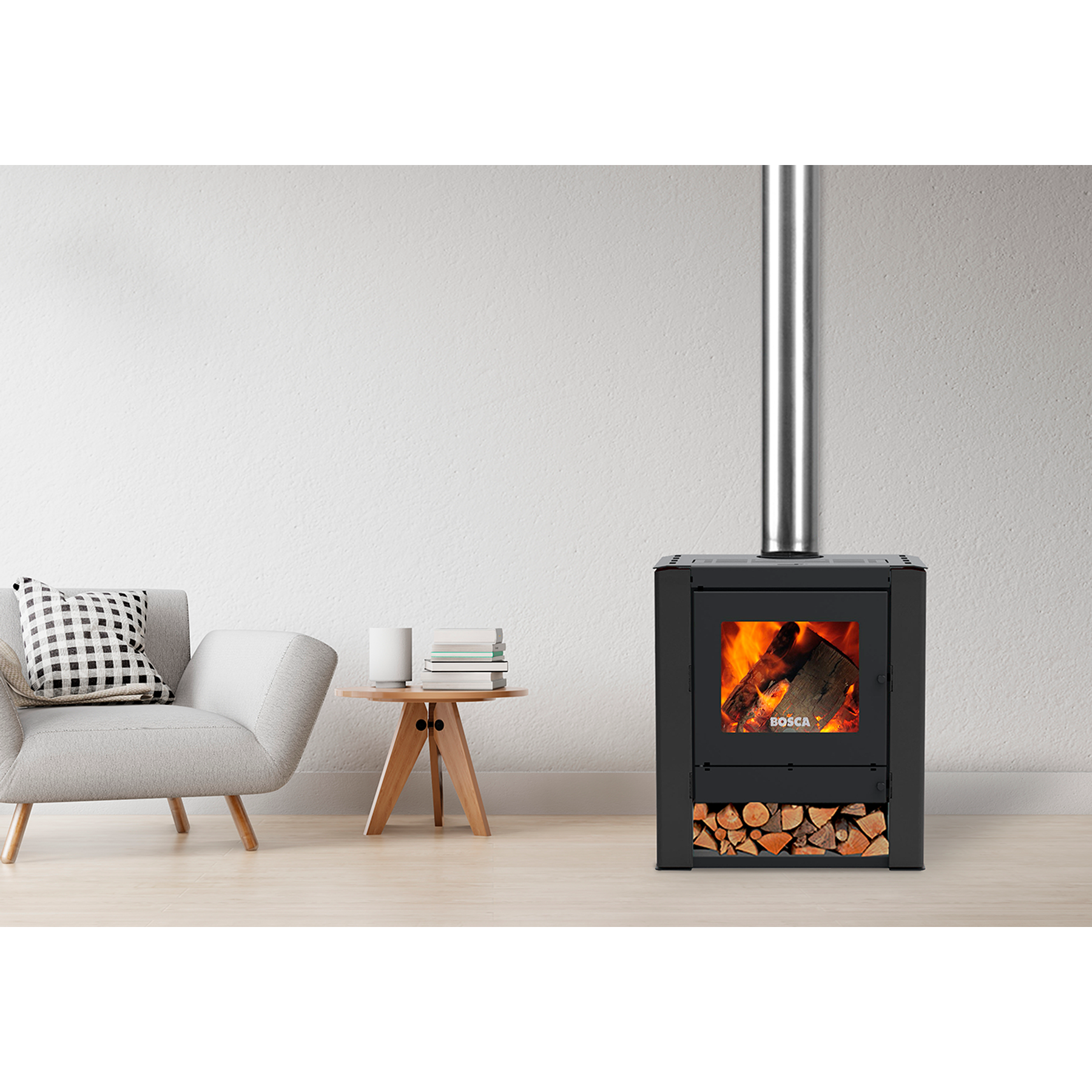 Estufa a leña Gold 500 Charcoal 