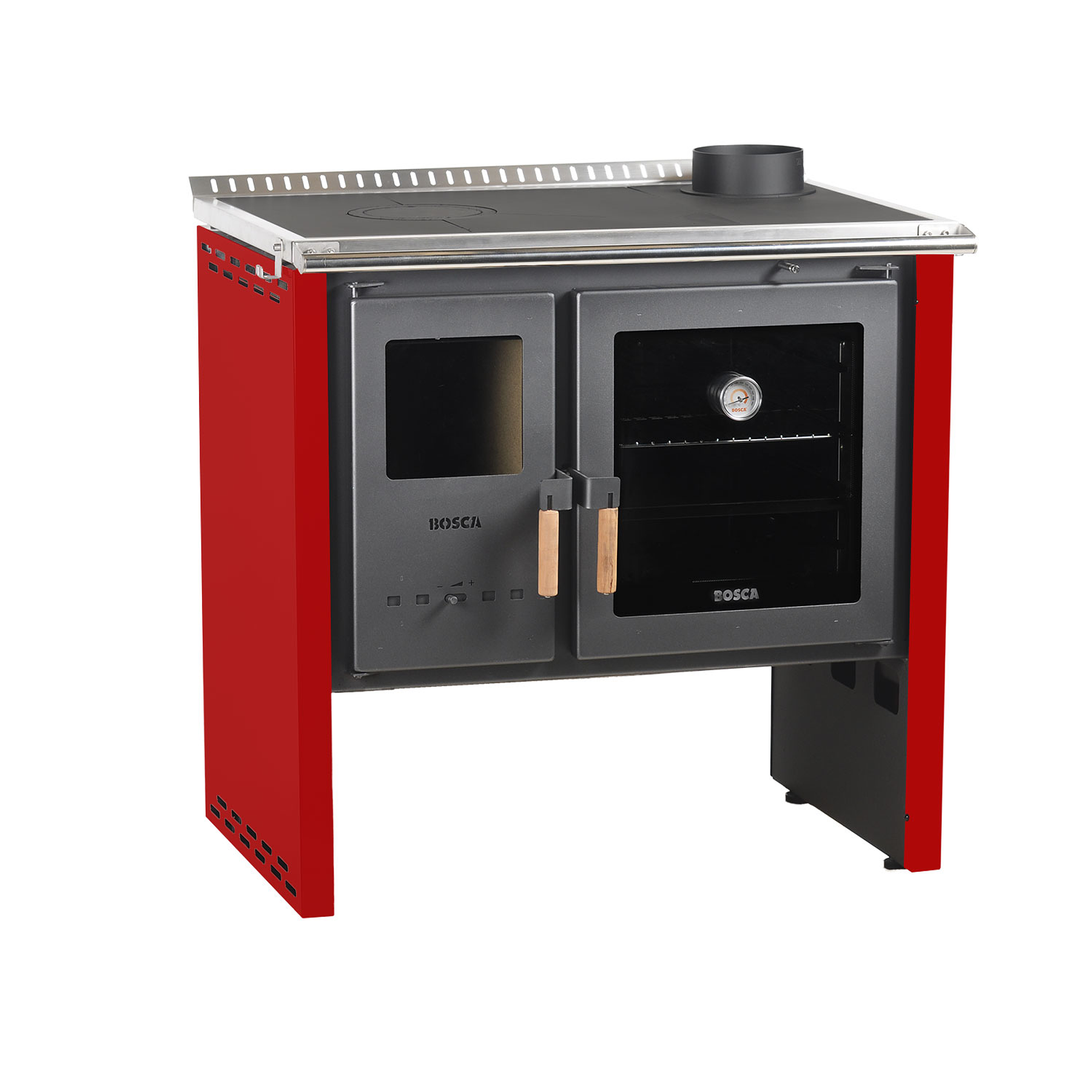 Cocina a Leña Bosca Hestia 90 Rojo