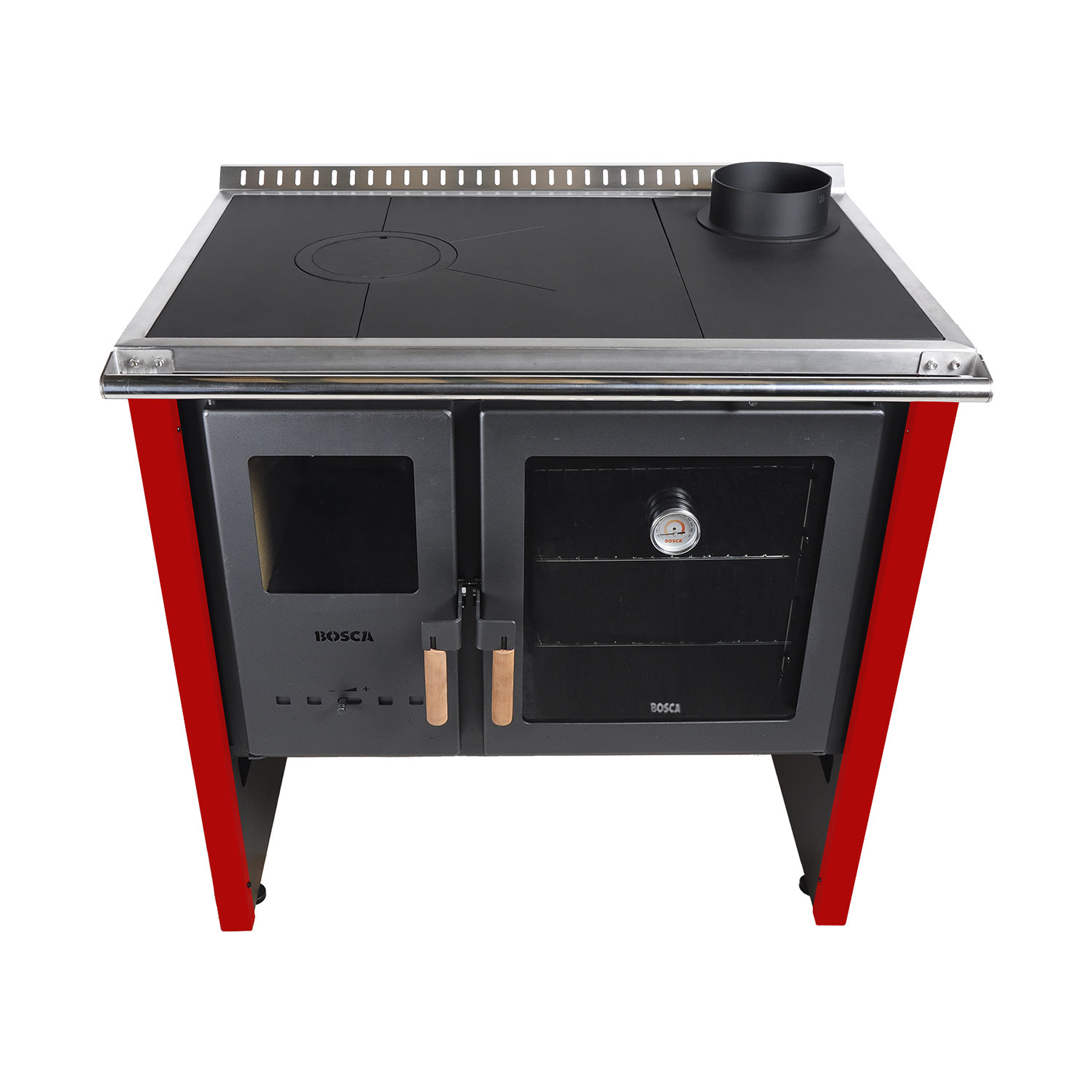 Cocina a Leña Bosca Hestia 90 Rojo