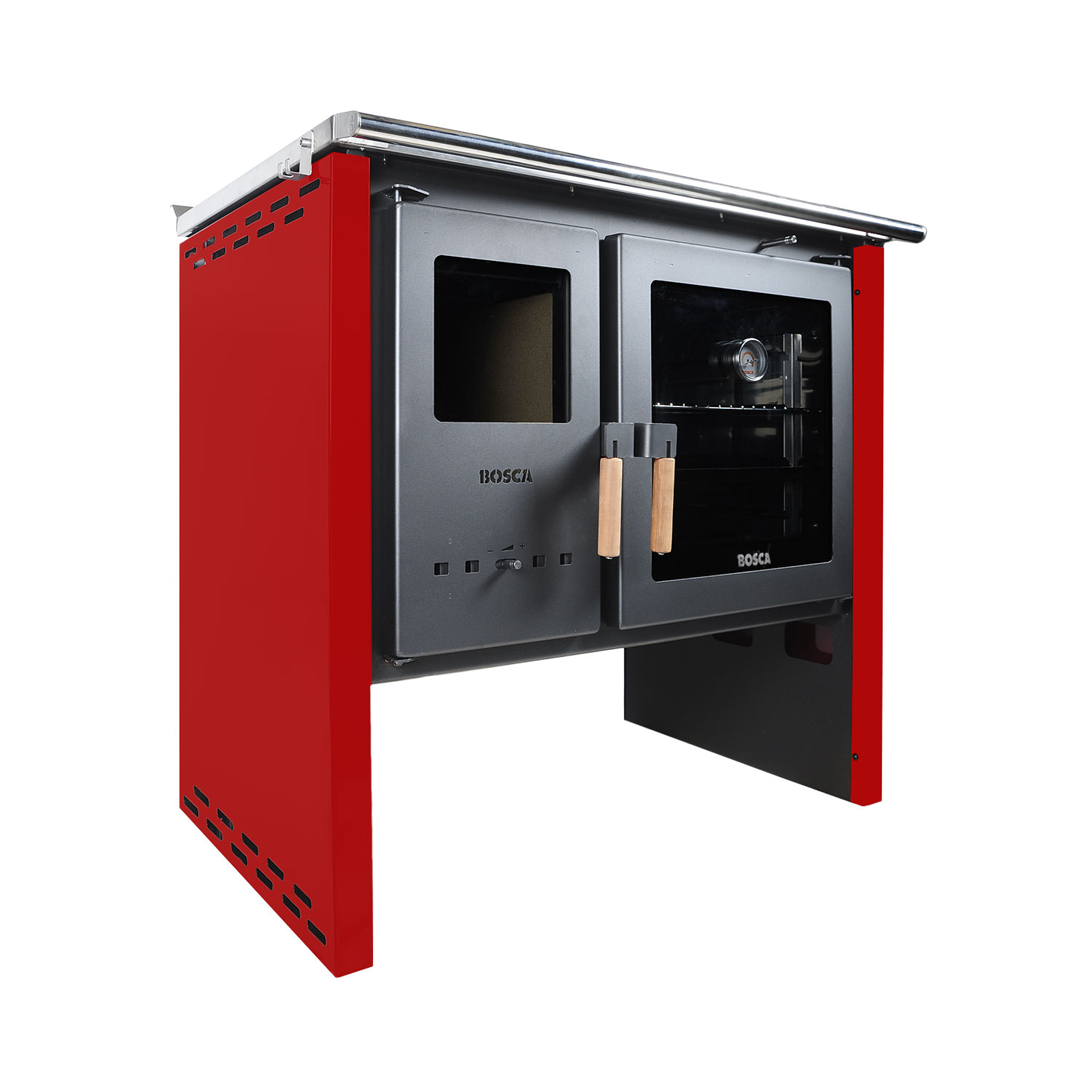 Cocina a Leña Bosca Hestia 90 Rojo