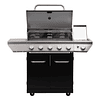 Pack Parrilla a gas Black Premium 5Q + Funda