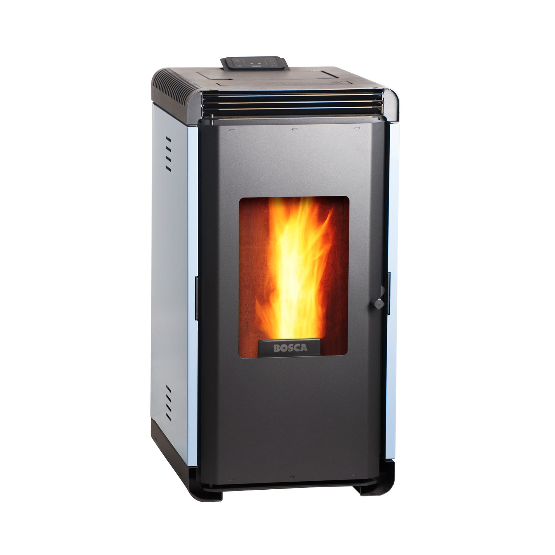 Estufa a pellet Hera+ Azul + Calefactor Atlantic F120 1000W de regalo