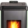Estufa a pellet Hera+ Verde + Calefactor Atlantic F120 1000W de regalo