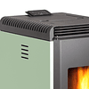 Estufa a pellet Hera+ Verde + Calefactor Atlantic F120 1000W de regalo