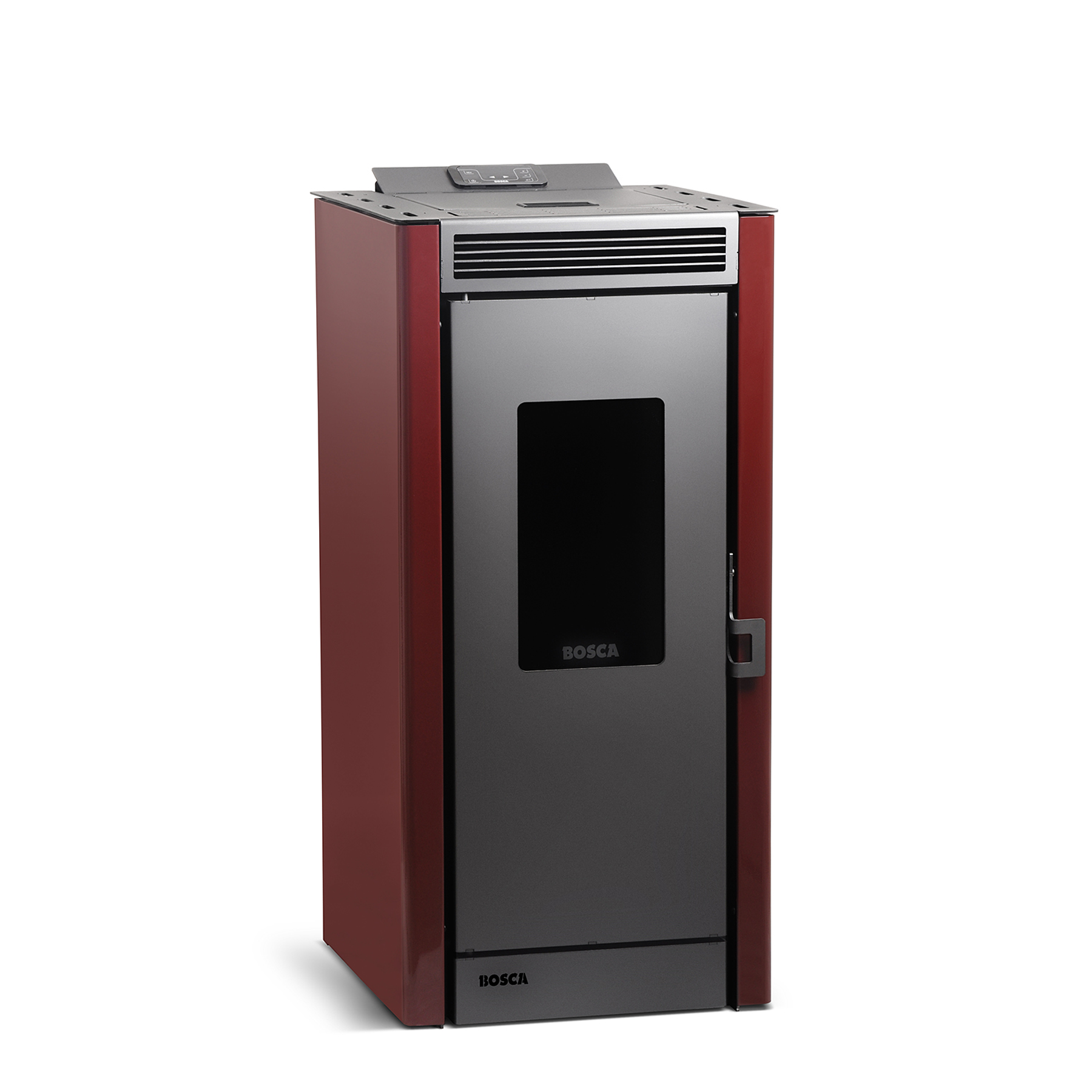 Pack estufa a pellet Black Vision  Burdeo + + kit de Instalación interior de regalo