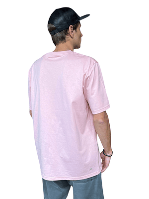 POLERA MANGA CORTA HOMBRE ROSADA PLAIN POCKET