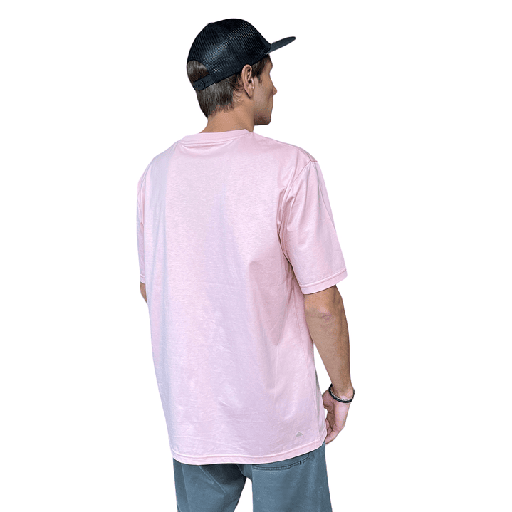 POLERA MANGA CORTA HOMBRE ROSADA PLAIN POCKET 2