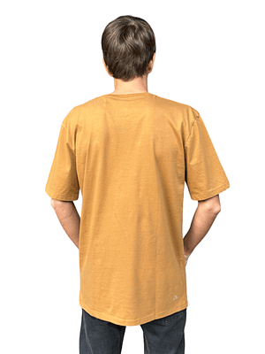 POLERA MANGA CORTA HOMBRE KHAKI WAVES PLAIN POCKET