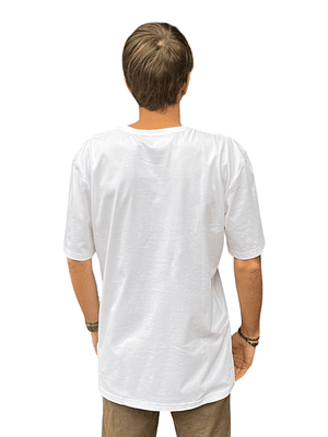 POLERA MANGA CORTA HOMBRE WHITE VULZEEBOARDS