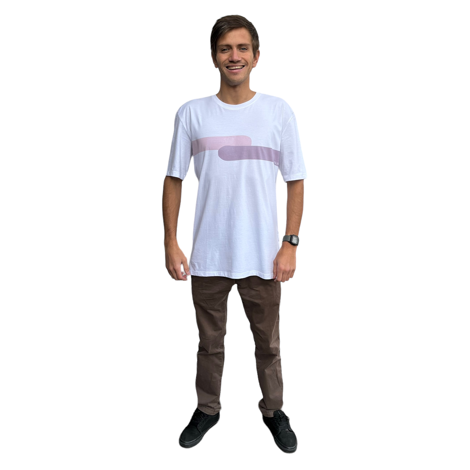 POLERA MANGA CORTA HOMBRE WHITE VULZEEBOARDS 5