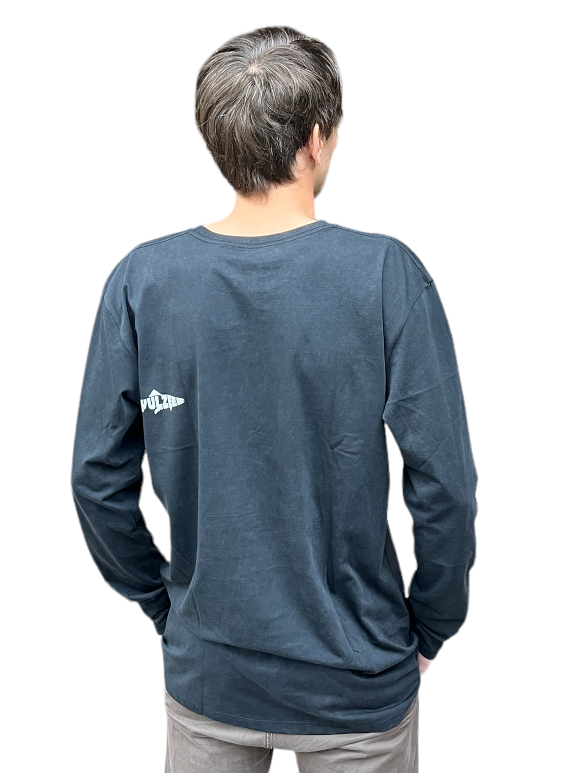 POLERA MANGA LARGA HOMBRE NEGRA STONE WASH 2