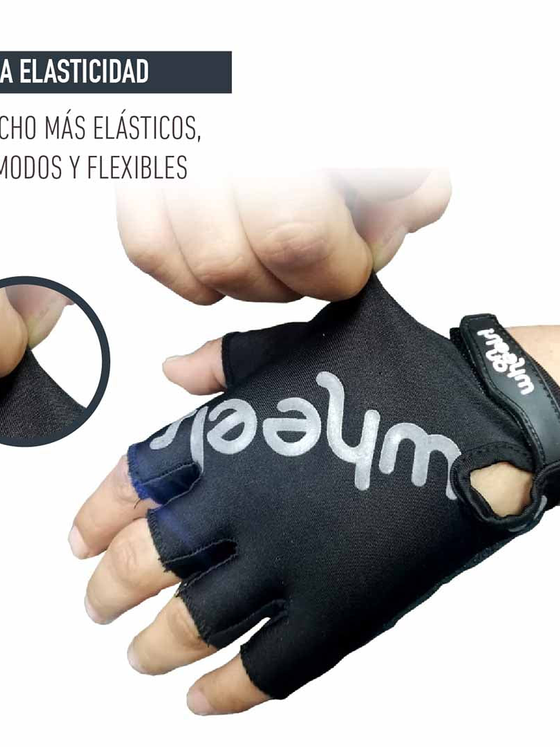 Guante Corto OnWheels! Negro 3