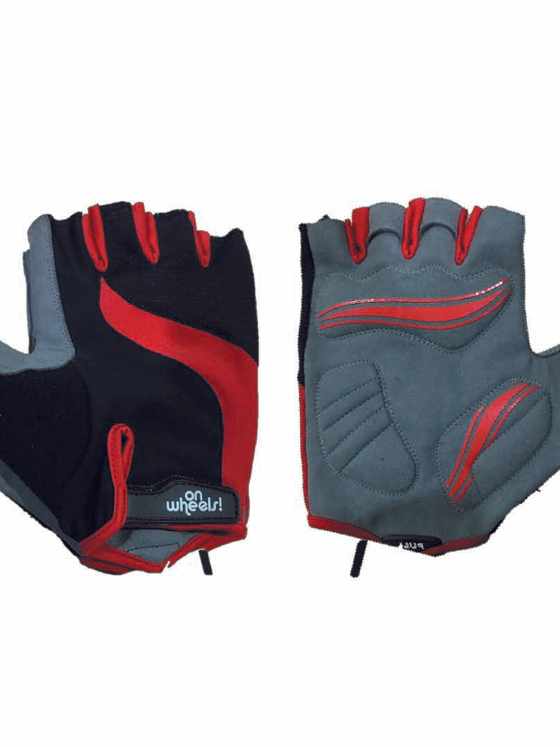 Guante Corto OnWheels! Rojo/Negro 1