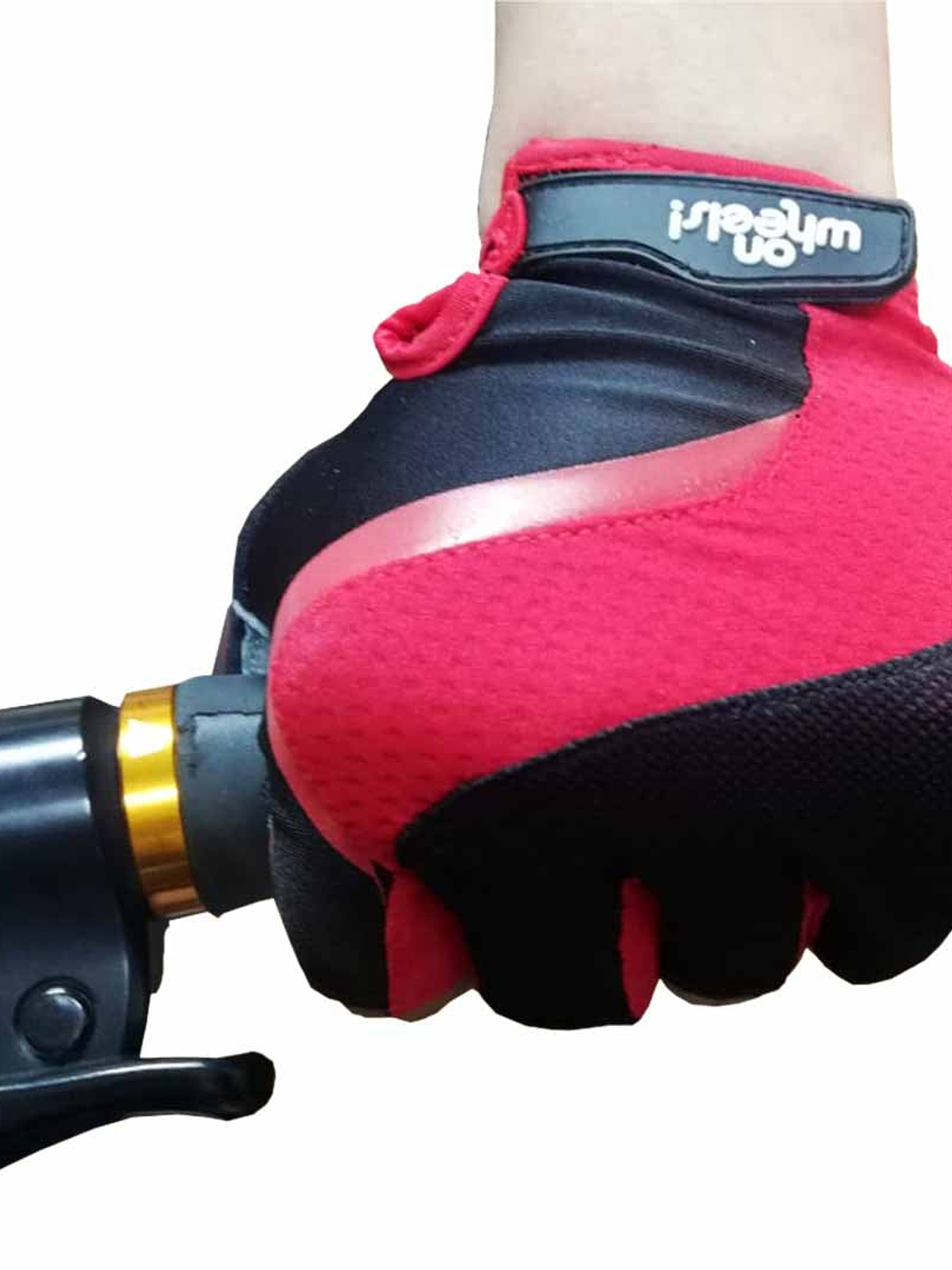 Guante Corto OnWheels! Rojo/Negro 2