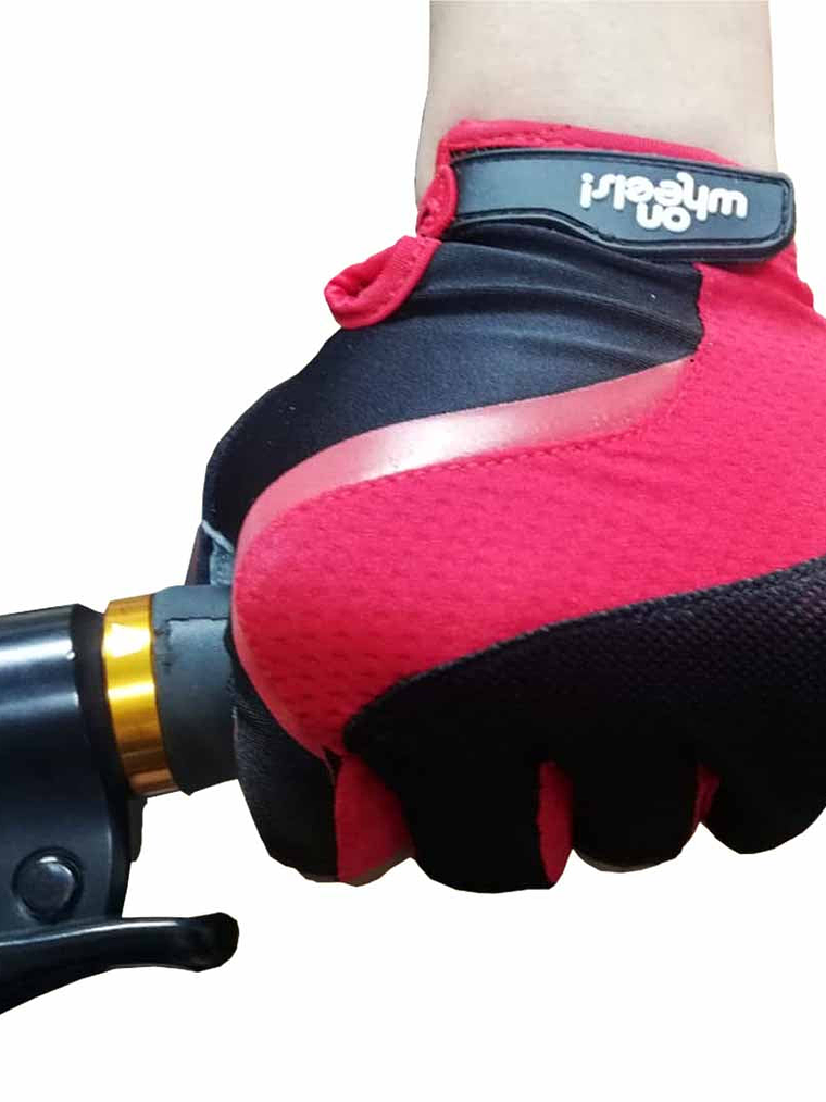 Guante Corto OnWheels! Rojo/Negro 2
