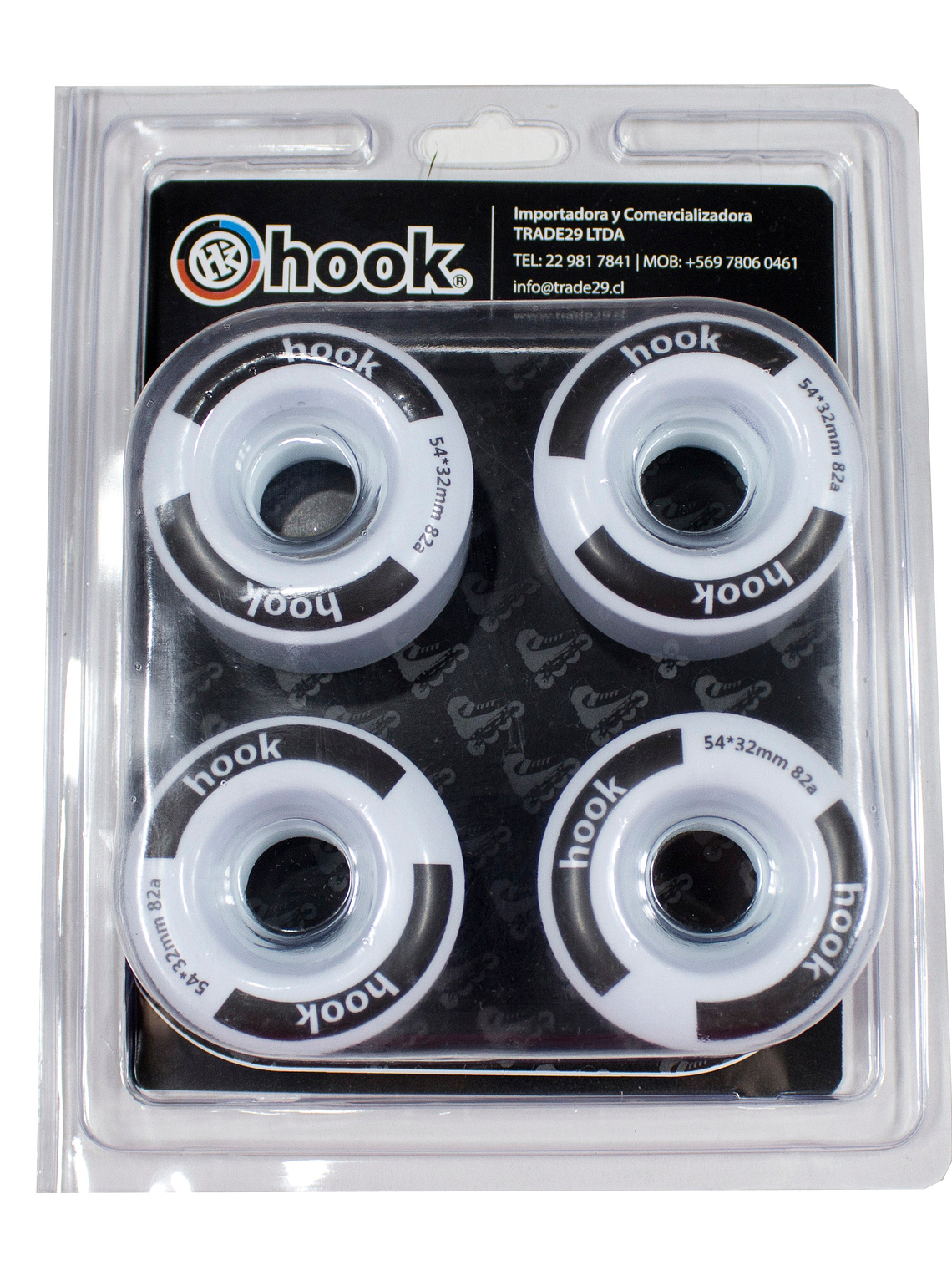 Ruedas para patín Blancas 54mm x 32mm 1