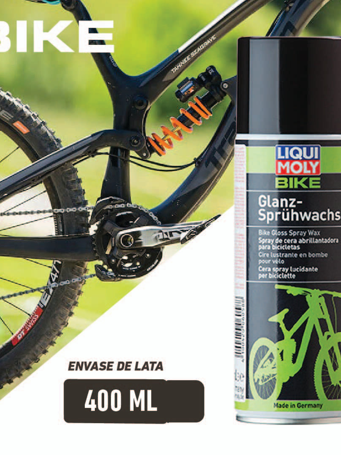 Cera Glanz Sprüwachs (Para protección de bicicletas) 1