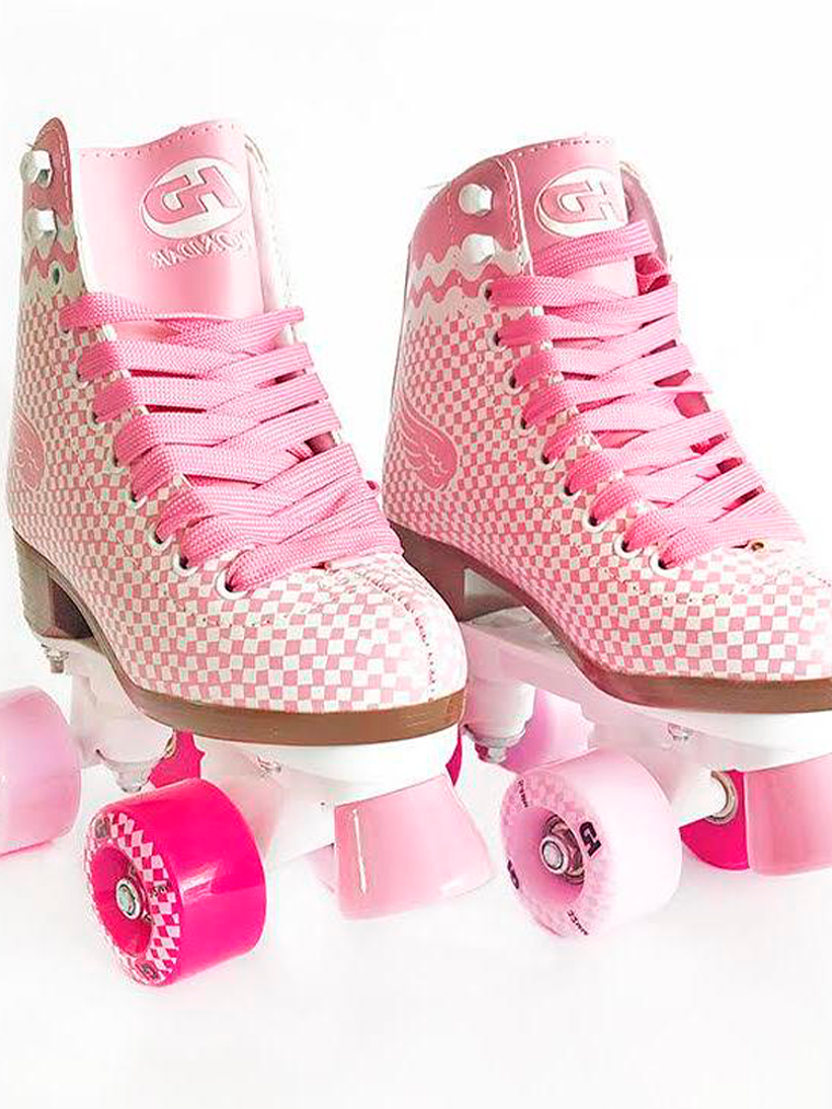 Patines Quad Hondar Soy Luna rosado 1