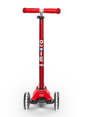 Scooter Maxi Deluxe LED Rojo