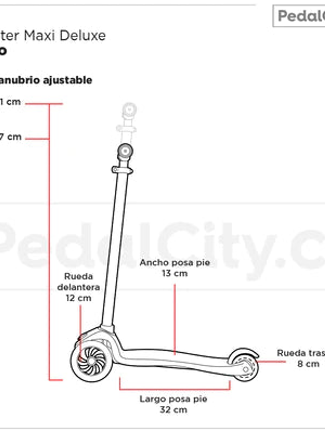 Scooter Maxi Deluxe LED Morado 5