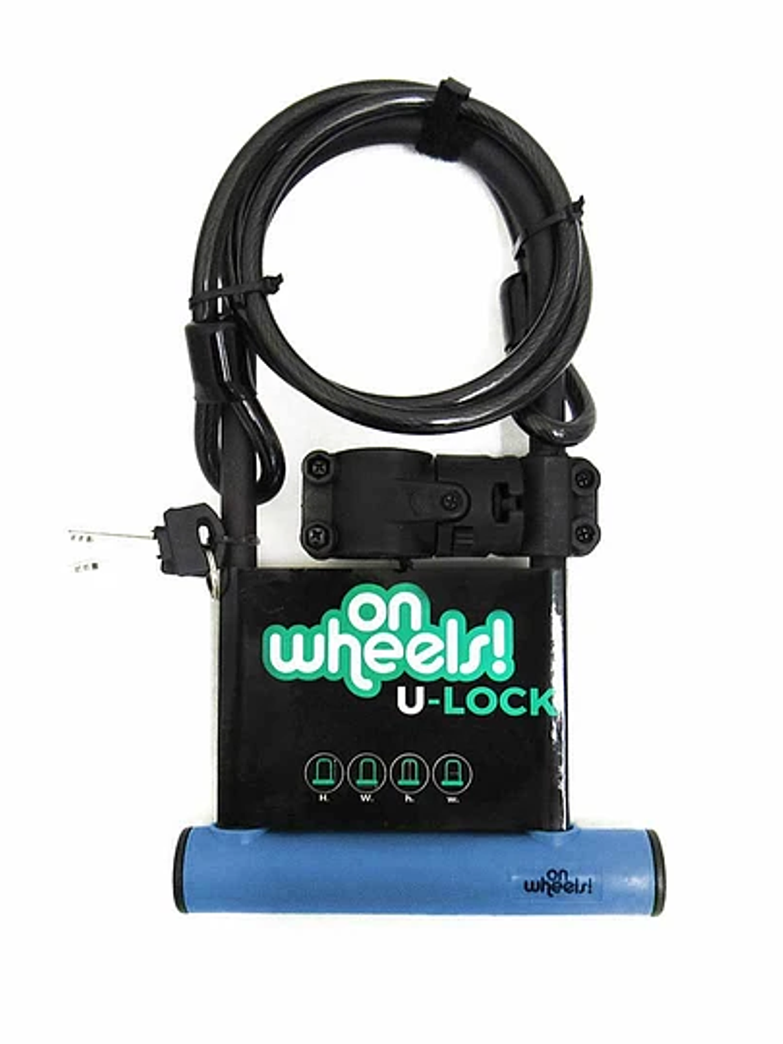 Candado U-Lock OnWheels! Largo con Piola y Soporte Colores 4