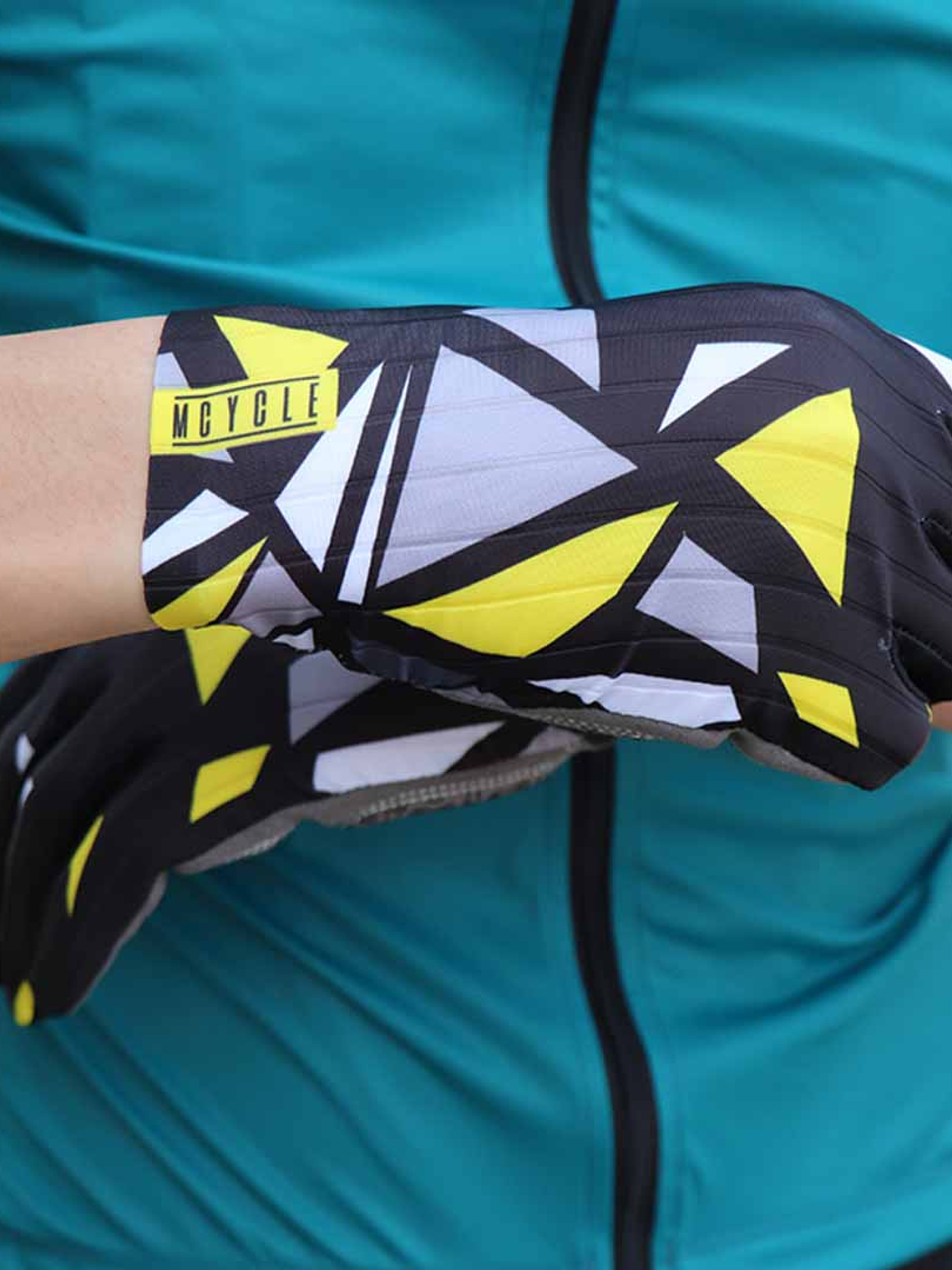 Guantes Largos Mcycle negro/amarillo 3
