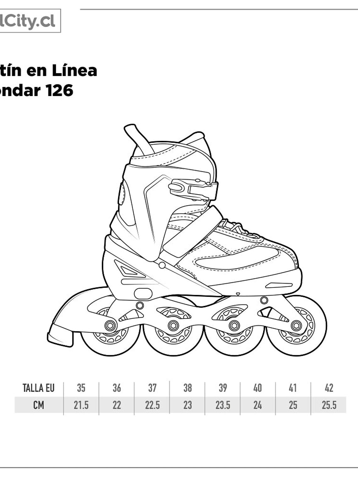 Patín en Línea Hondar 126 Rosado 5