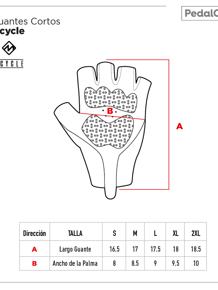 Guante Corto Mcycle azul oscuro 5