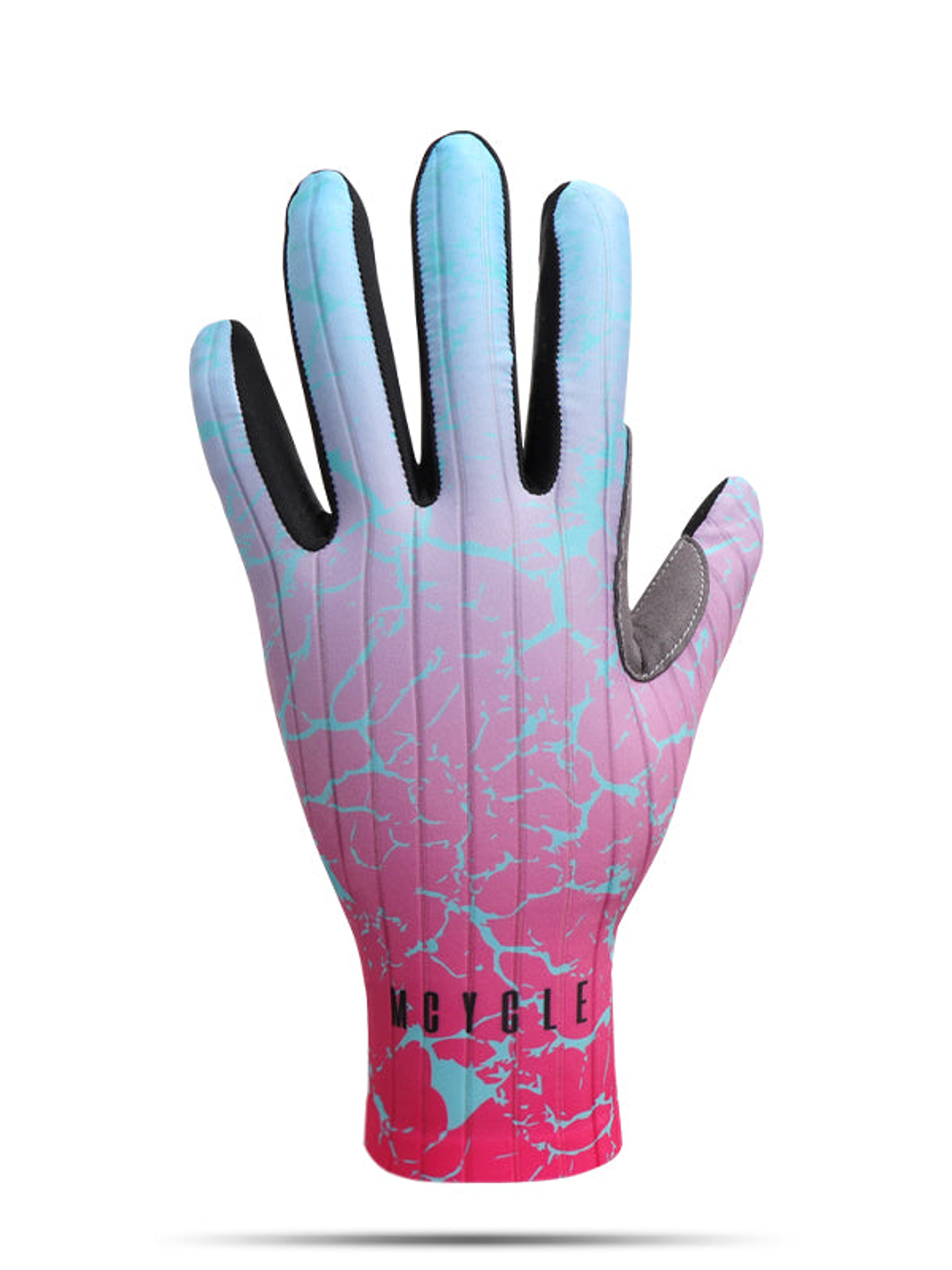 Guante Largo Mcycle rosado/celeste 2