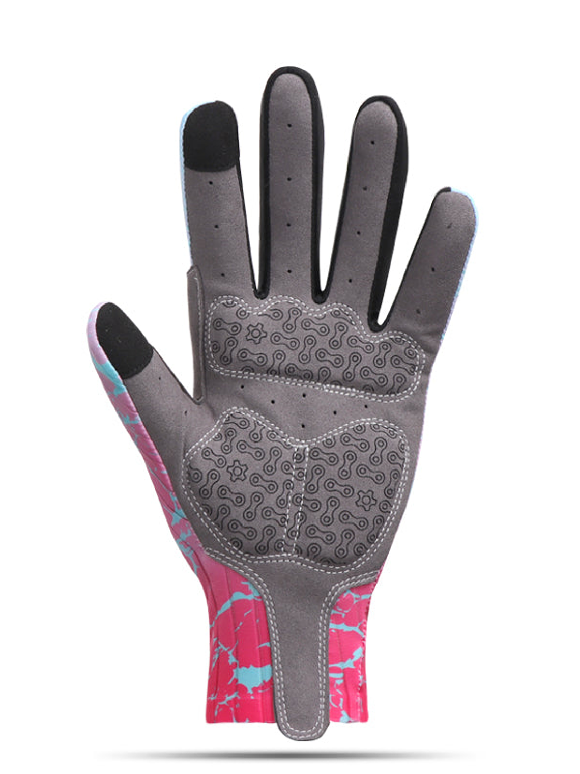 Guante Largo Mcycle rosado/celeste 3