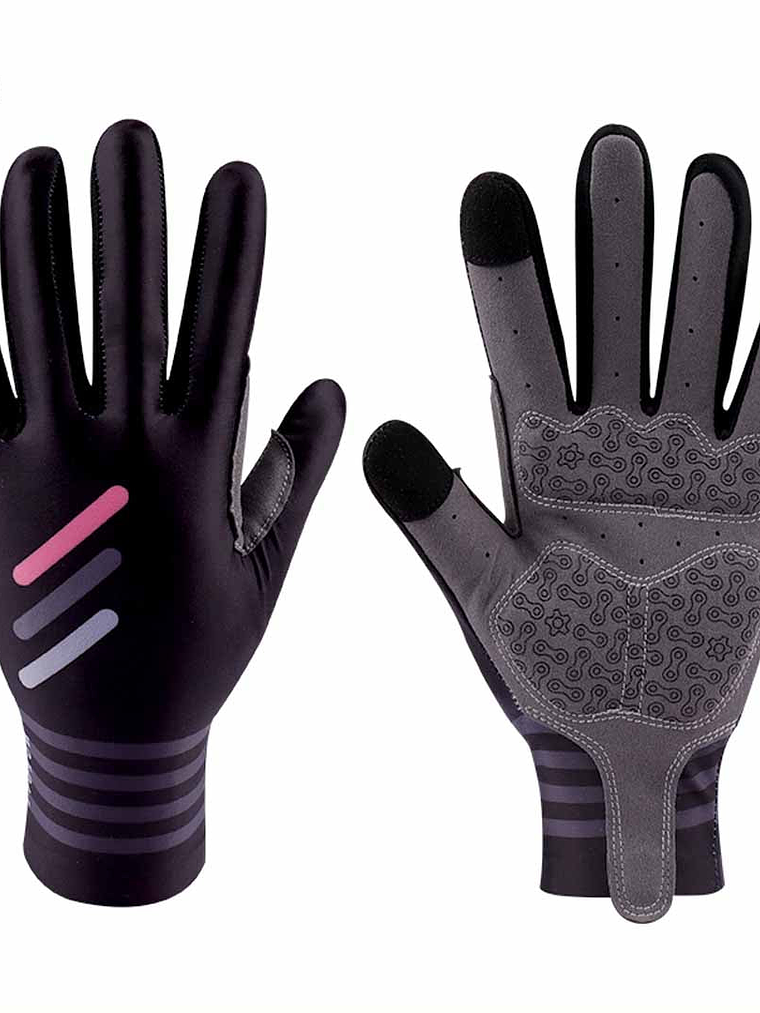 Guante Largo Ms003 Negro/Rosa 1