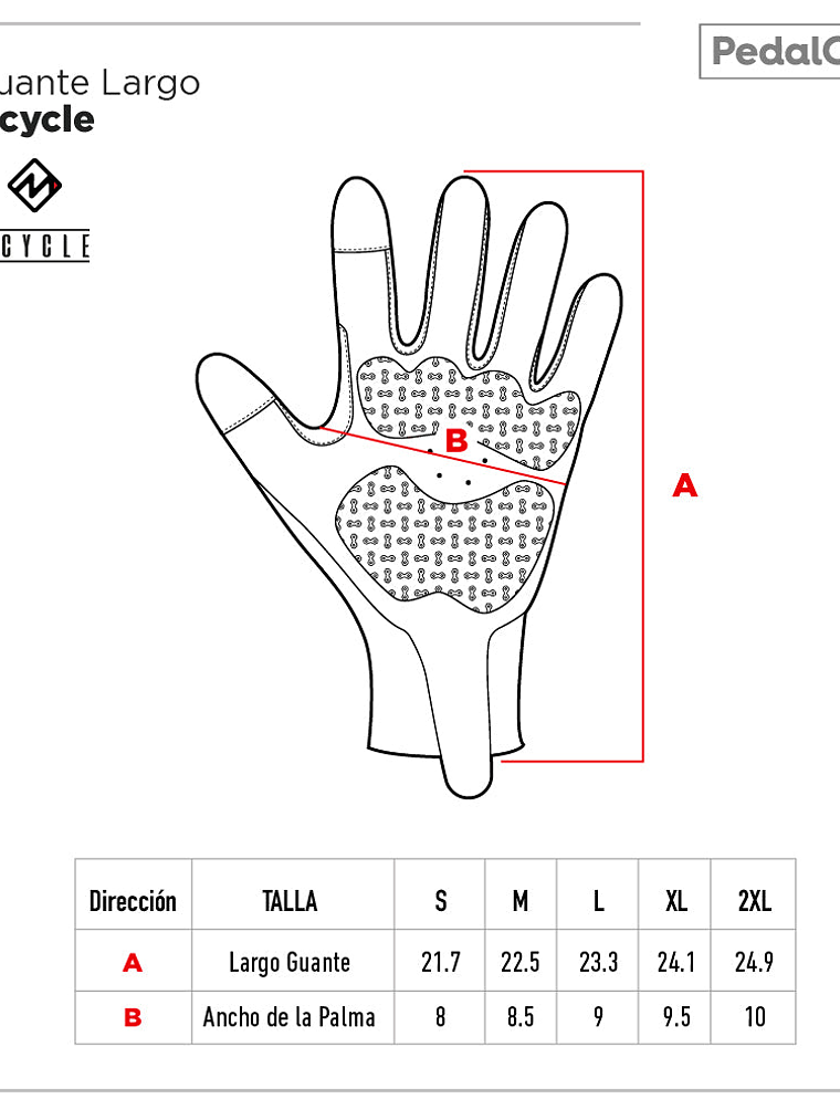 Guante Largo Ms003 Negro/Rosa 3