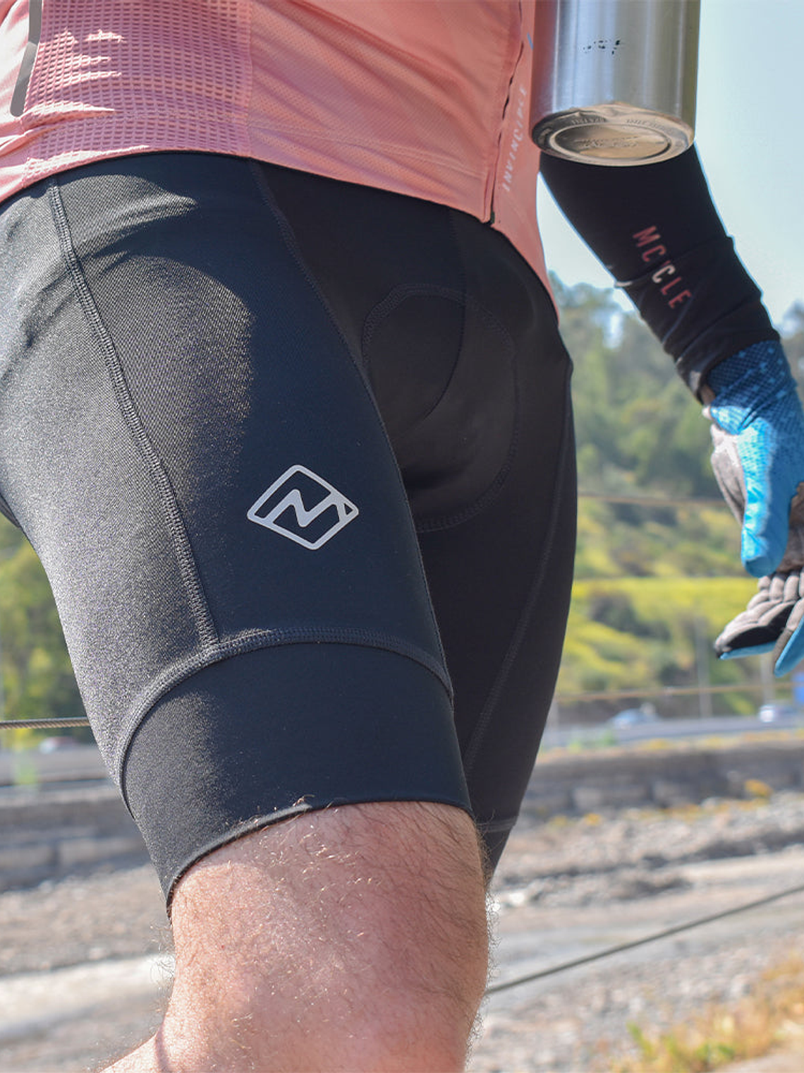 Calza corta de ciclismo Mcycle Black 6