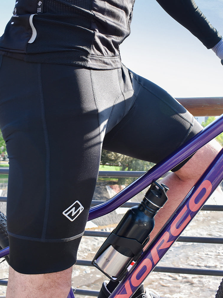 Calza corta de ciclismo Mcycle Black 8