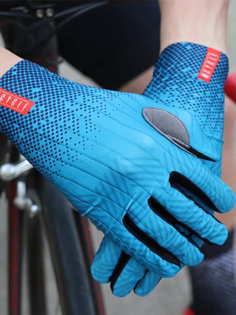 Guante Largo Mcycle azul 5