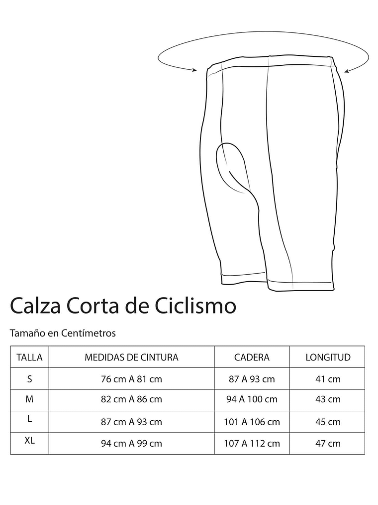 Calza corta de ciclismo OnWheels! 5