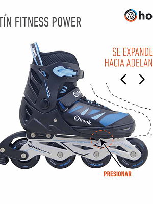 Patín en Línea Hook Fitness Power Blue HK-104