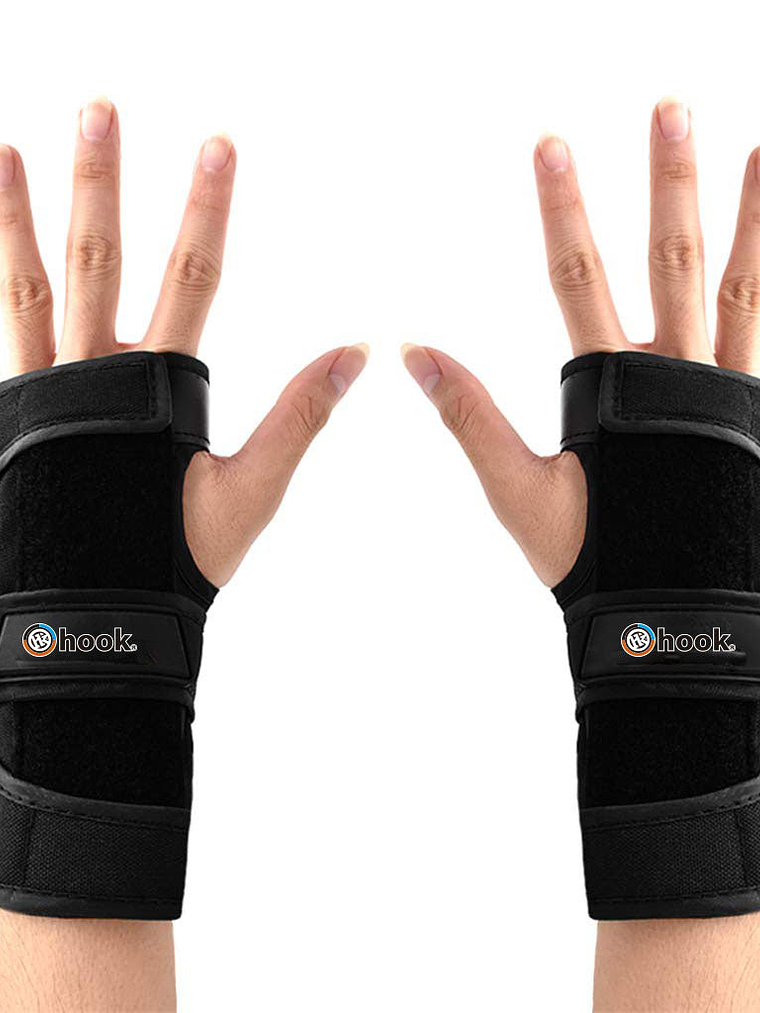 Muñequeras Hook Negra 406 2