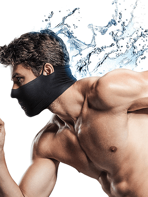 Máscaras Deportiva Tejido Ultrafino Sin Cuello N1s - Negra