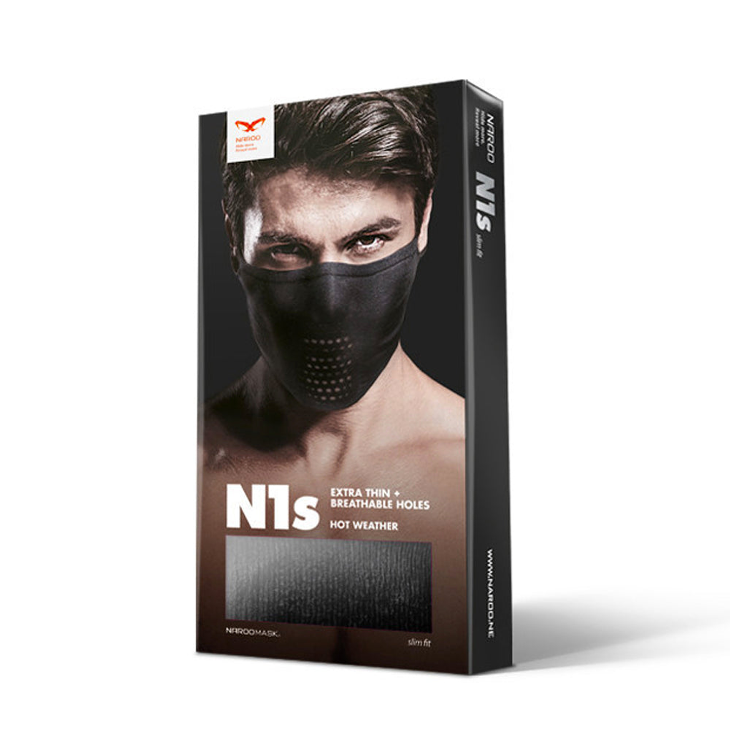 Máscaras Deportiva Tejido Ultrafino Sin Cuello N1s - Negra 4