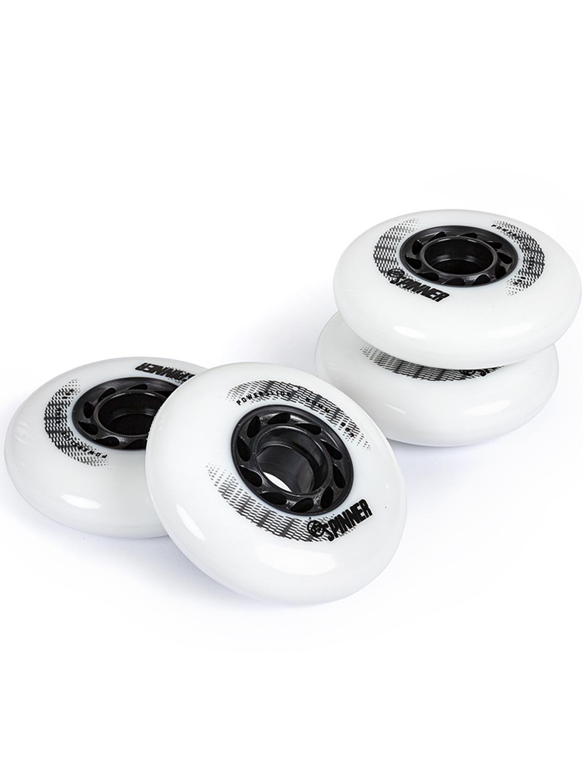 Pack de 4 Ruedas Spinner White de 80mm 3