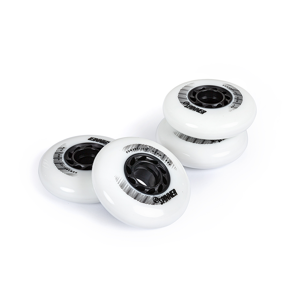 Pack de 4 Ruedas Spinner White de 80mm 3