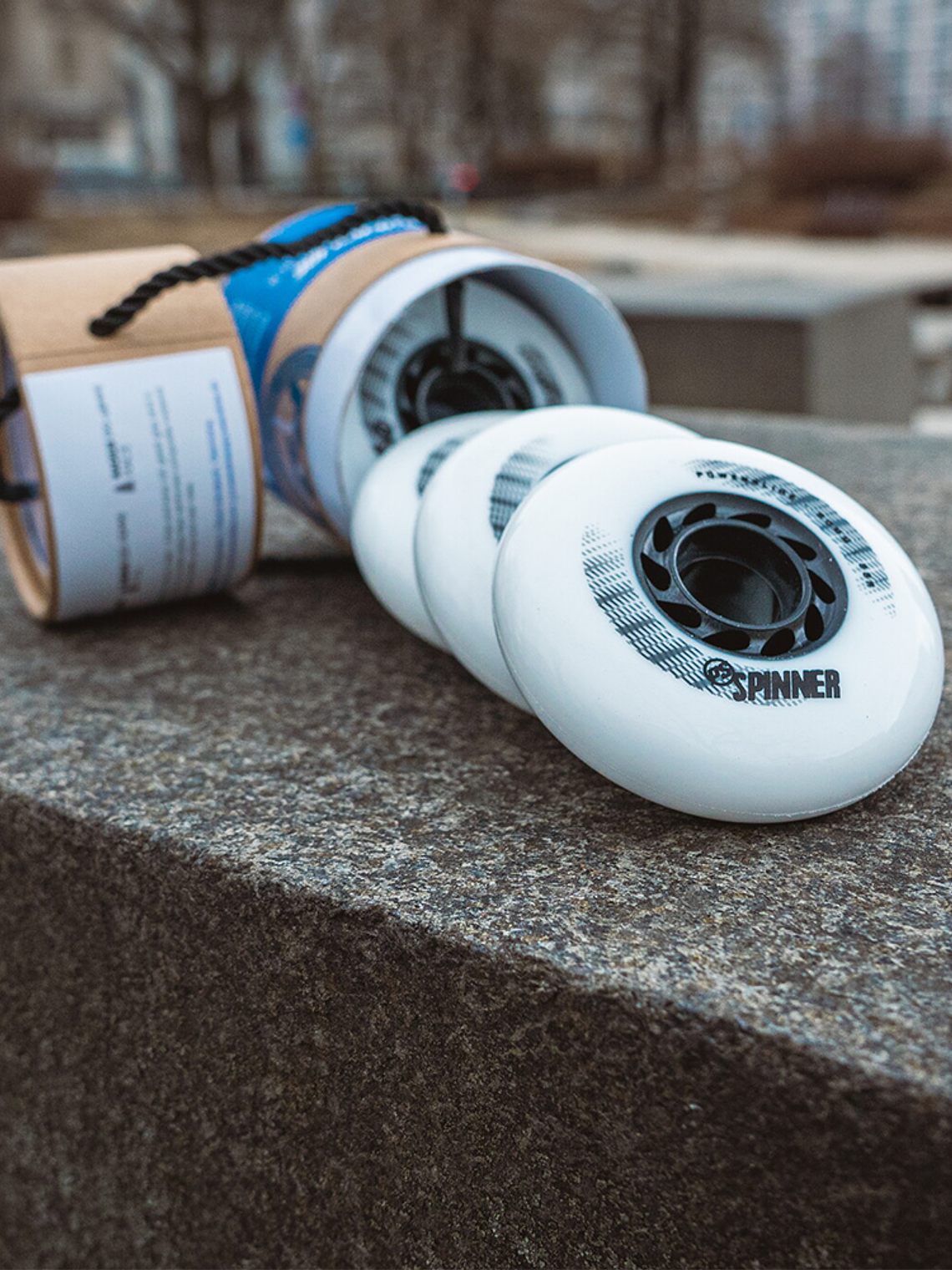 Pack de 4 Ruedas Spinner White de 80mm 4