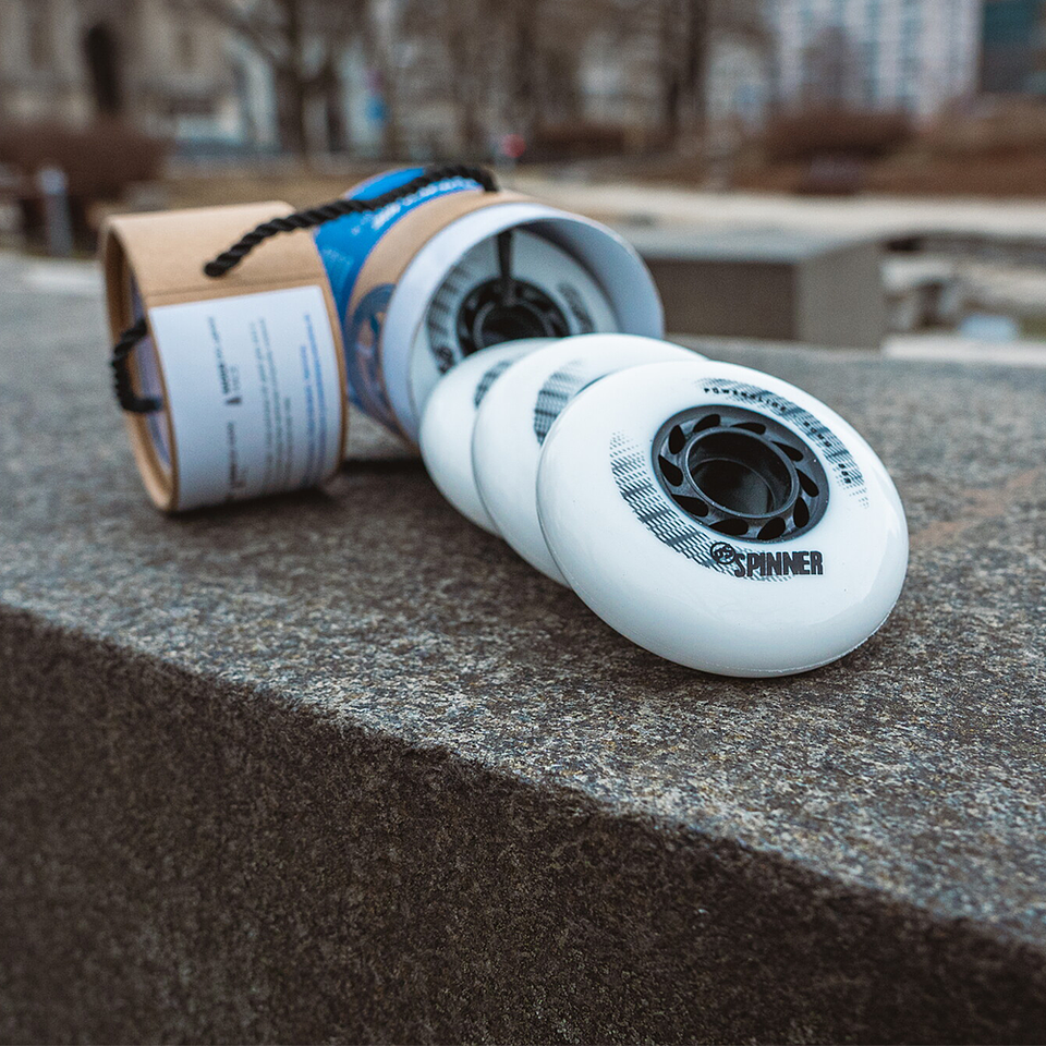 Pack de 4 Ruedas Spinner White de 80mm 4