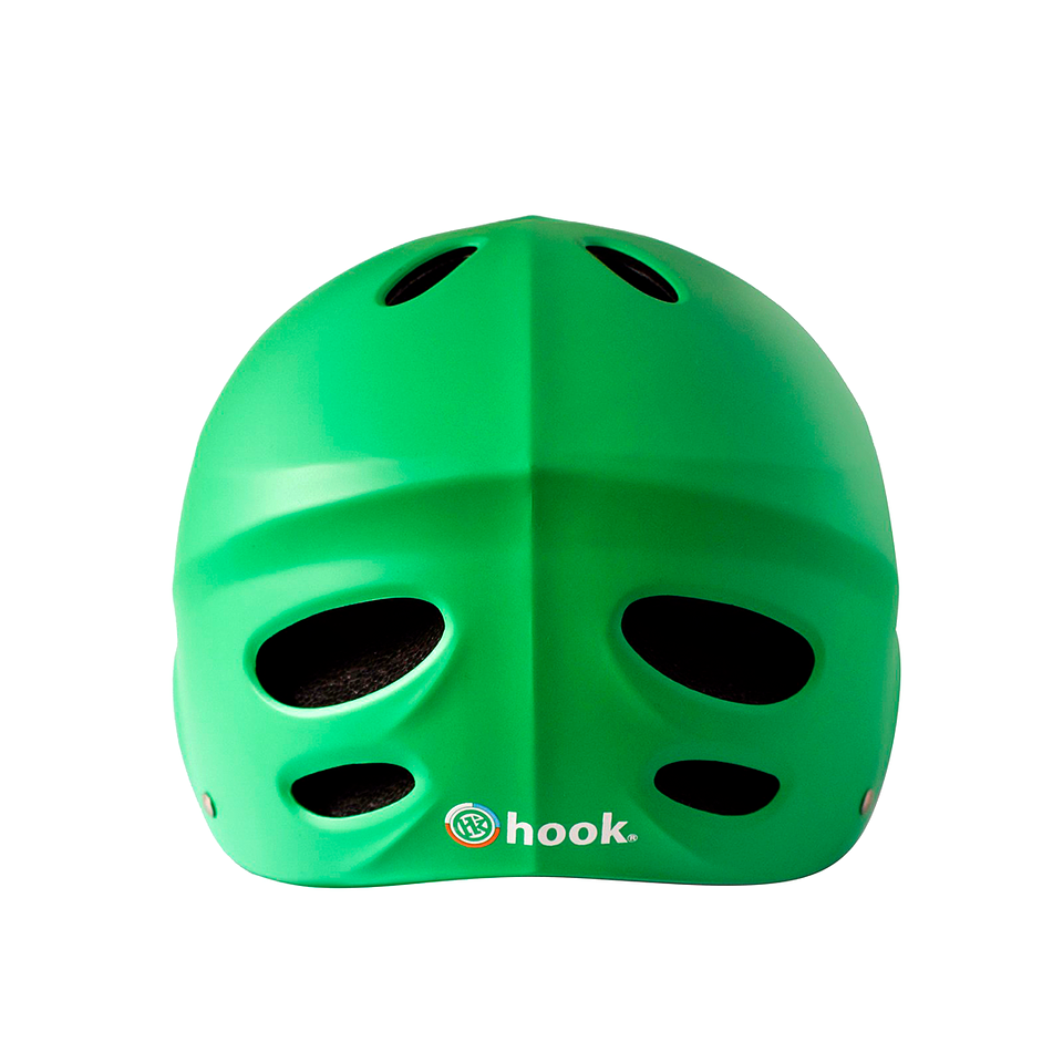 Casco Urbano Hook Verde Con Luz HK-301 4